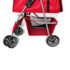 vidaXL Pet Stroller Travel Carrier Red Folding - Image 3