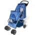 vidaXL Pet Stroller Travel Carrier Blue Folding - Image 2