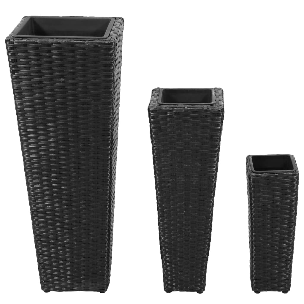 8718475827771_g_en_hd_1 3 Rattan Flower Raised Beds Black - Image 2