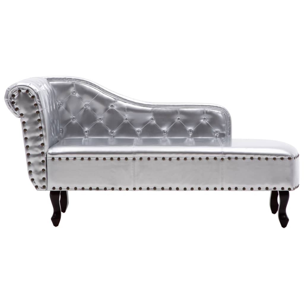 8718475829072_g_en_hd_1 vidaXL Chaise Longue Silver Faux Leather - Image 3