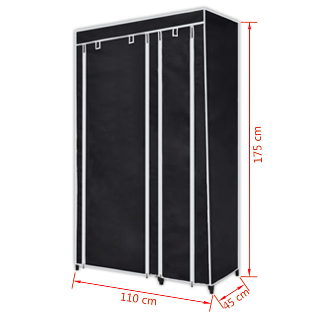 8718475829850_g_en_hd_7 vidaXL Wardrobes 2 pcs Black Fabric - Image 9