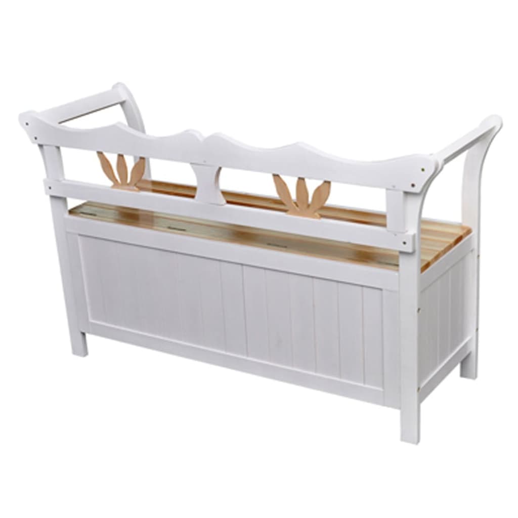 8718475830016_g_en_hd_2 vidaXL Storage Bench 126x42x75 cm Wood White - Image 4