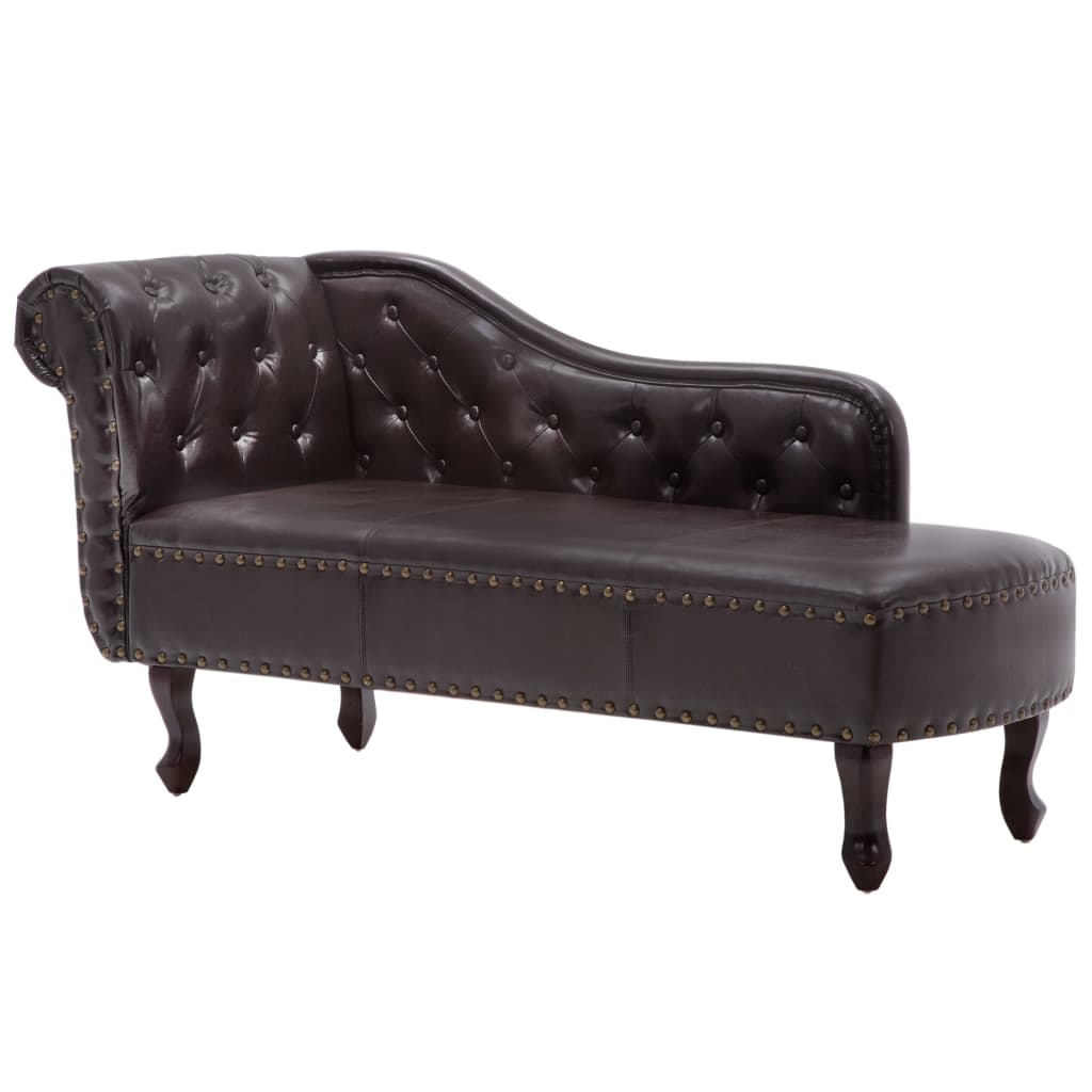 8718475831099_a_en_hd_1 vidaXL Chaise Longue Dark Brown Faux Leather - Image 2