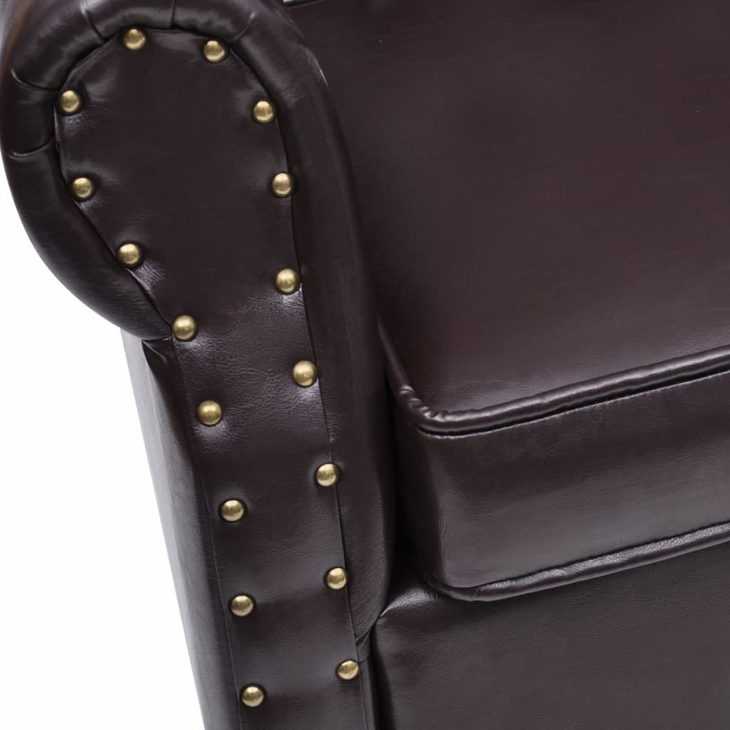 8718475831112_g_en_hd_3 vidaXL Armchair with Footstool Dark Brown Faux Leather - Image 5