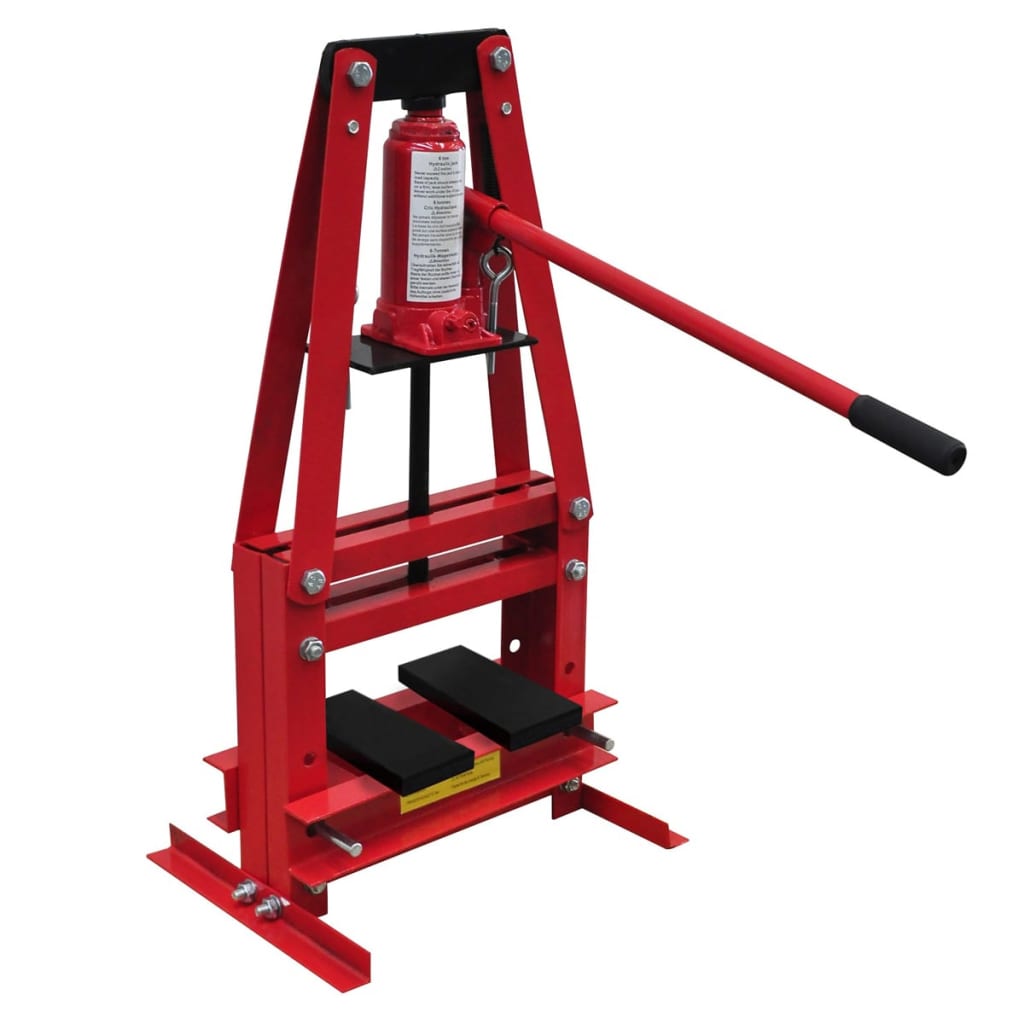 8718475831778_a_en_hd_1 vidaXL 6-ton Hydraulic Heavy Duty Floor Shop Press - Image 1