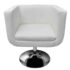 vidaXL Bar Stool White Faux Leather - Image 3