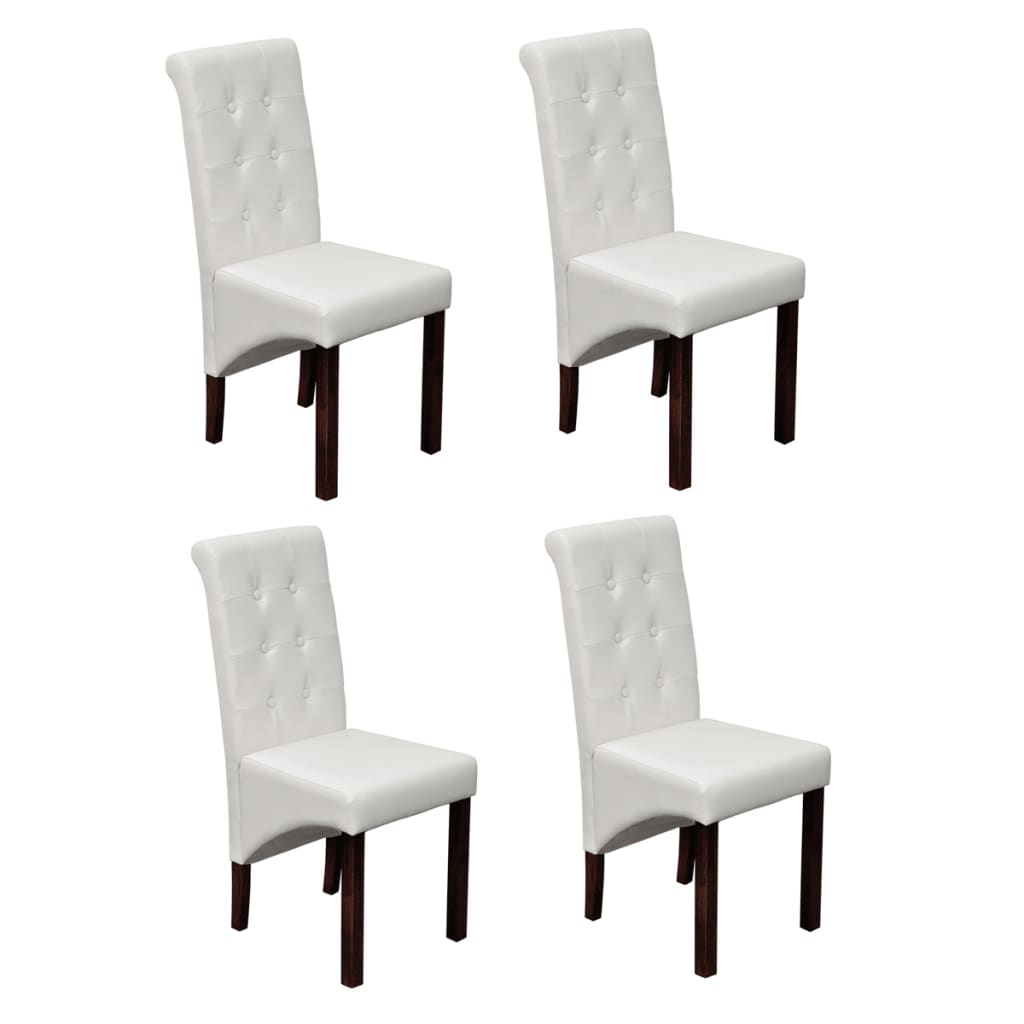 8718475833147_a_en_hd_1 vidaXL Dining Chairs 4 pcs White Faux Leather - Image 1