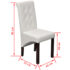 vidaXL Dining Chairs 6 pcs White Faux Leather - Image 8
