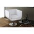 vidaXL Bar Chairs 2 pcs White Faux Leather - Image 2