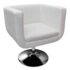 vidaXL Bar Chairs 2 pcs White Faux Leather - Image 3