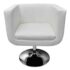 vidaXL Bar Chairs 2 pcs White Faux Leather - Image 4