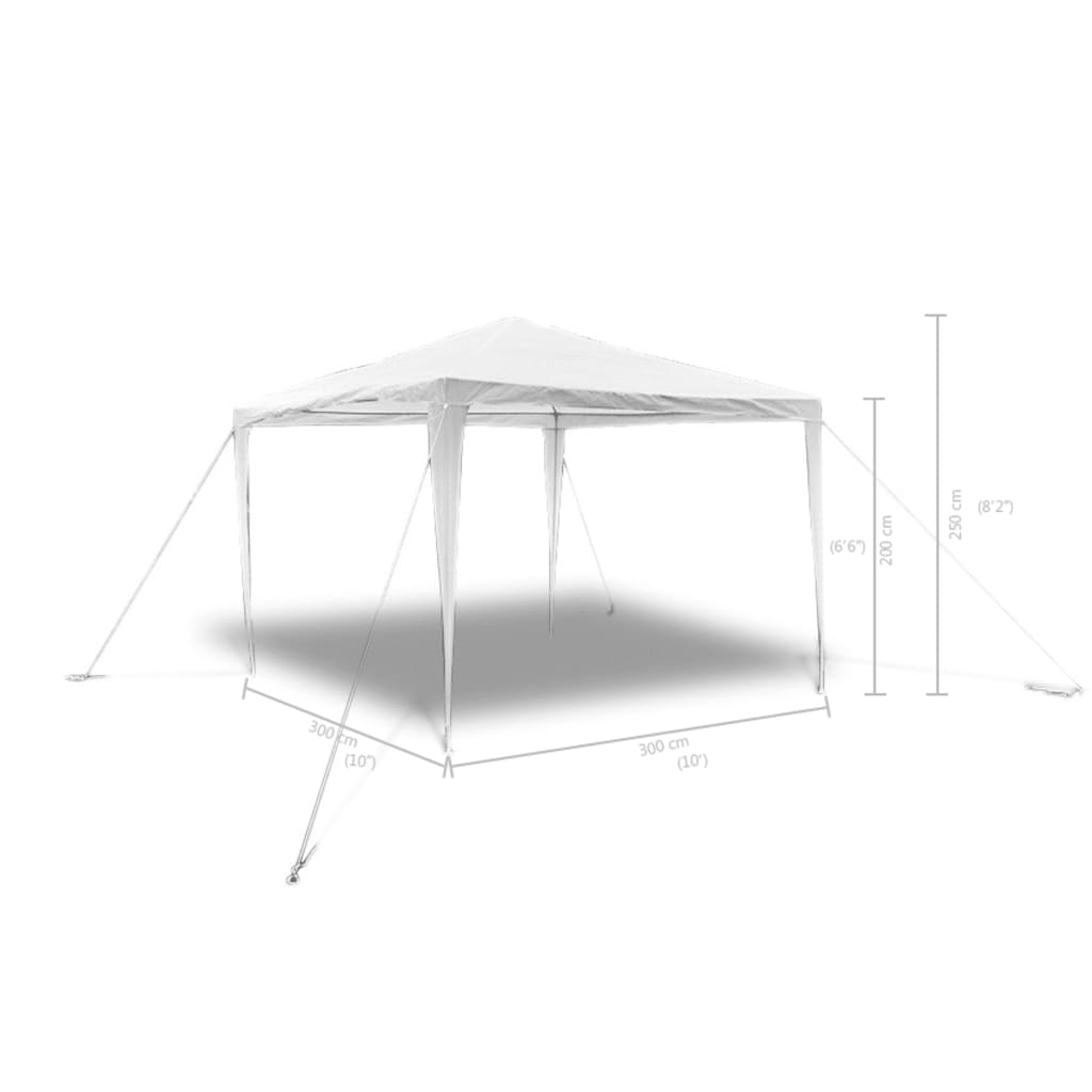 8718475837404_g_en_hd_4 vidaXL Pyramid-Roof Garden Gazebo Pavilion 3 x 3 m - Image 6