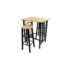 Breakfast/Dinner Table Dining Set MDF with Black - Image 2