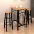 Breakfast/Dinner Table Dining Set MDF with Black - Image 5