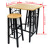 Breakfast/Dinner Table Dining Set MDF with Black - Image 6