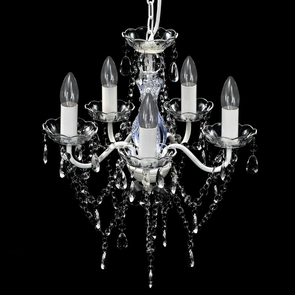 8718475842217_g_en_hd_2 vidaXL Chandelier 5 Bulbs Transparent - Image 3