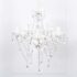 vidaXL Chandelier 5 Bulbs Transparent - Image 9