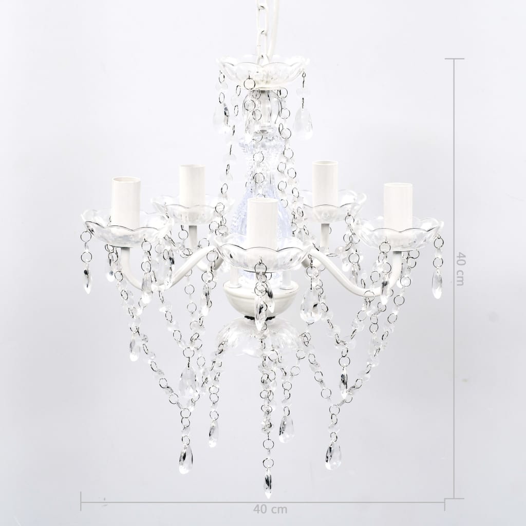 8718475842217_g_en_hd_8 vidaXL Chandelier 5 Bulbs Transparent - Image 9