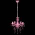 vidaXL Crystal Light 5 Bulbs Pink - Image 2