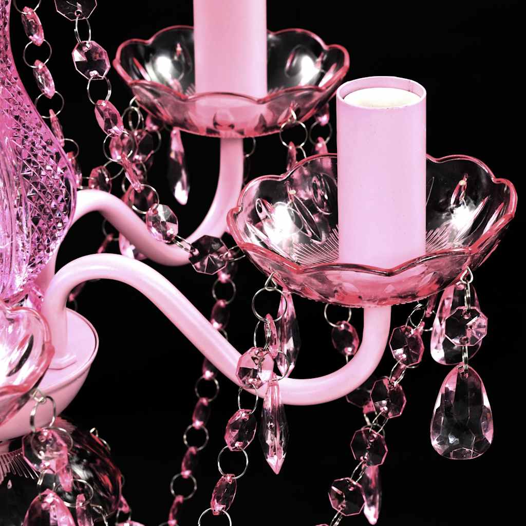 8718475842224_g_en_hd_5 vidaXL Crystal Light 5 Bulbs Pink - Image 6