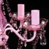 vidaXL Crystal Light 5 Bulbs Pink - Image 7