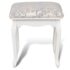 vidaXL Dressing Stool Warm White Fabric - Image 3