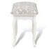 vidaXL Dressing Stool Warm White Fabric - Image 4