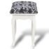 vidaXL Dressing Stool Black Fabric - Image 4