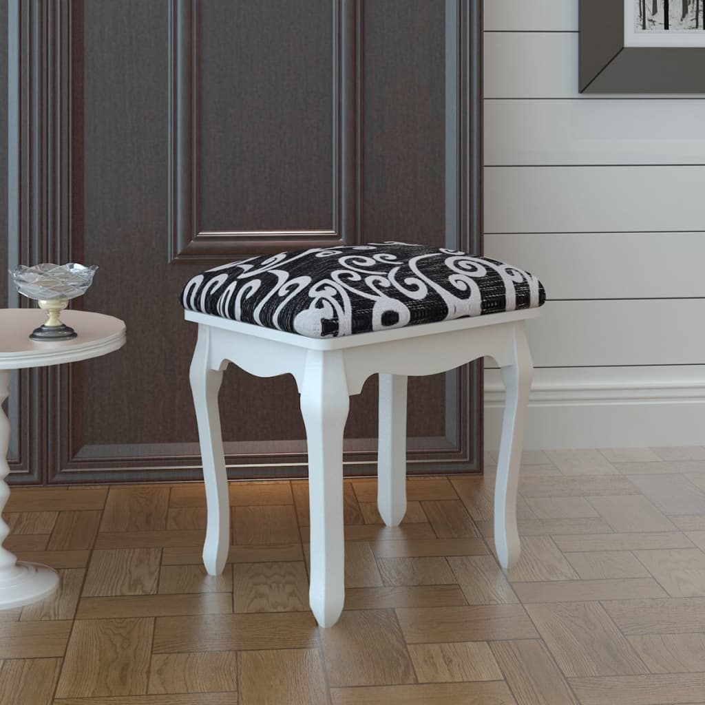 8718475842910_m_en_hd_1 vidaXL Dressing Stool Black Fabric - Image 1