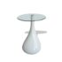 vidaXL Coffee Table 2 pcs with Round Glass Top High Gloss White - Image 4