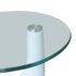 vidaXL Coffee Table 2 pcs with Round Glass Top High Gloss White - Image 6