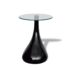 vidaXL Coffee Table 2 pcs with Round Glass Top High Gloss Black - Image 4