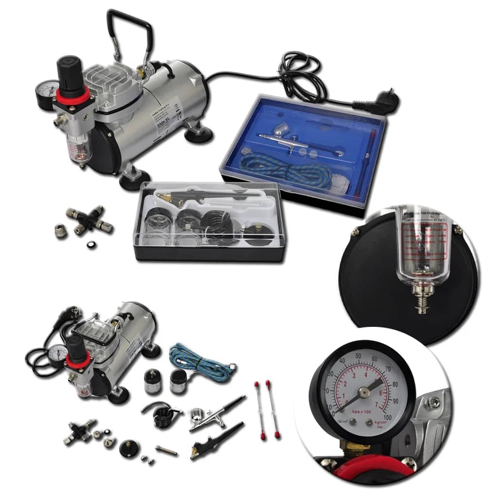 8718475843900_g_en_hd_5 vidaXL Airbrush Compressor Set with 2 Pistols - Image 6