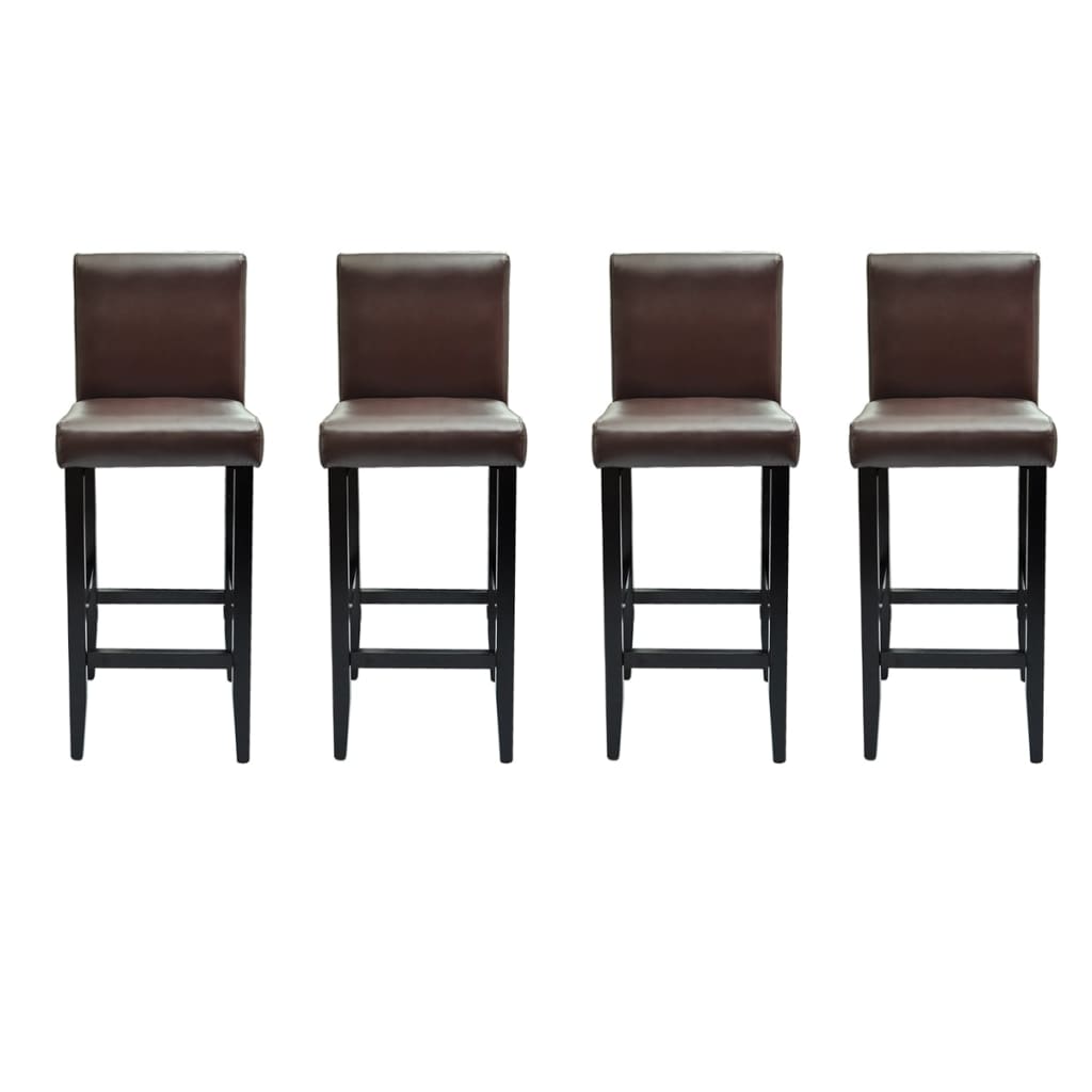 8718475844464_a_en_hd_1 vidaXL Bar Stools 4 pcs Dark Brown Faux Leather - Image 2