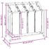 Laundry sorter with 4 bags black grey - Image 13