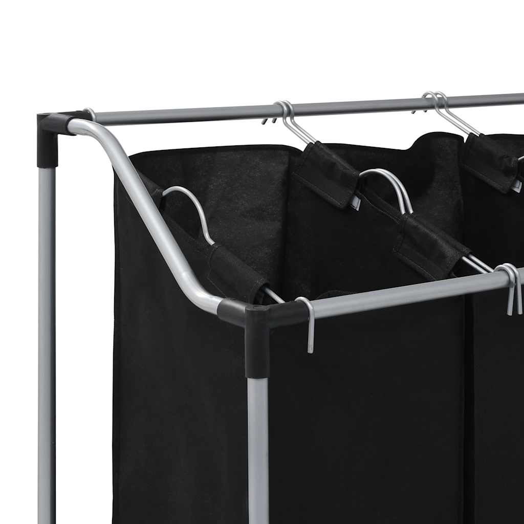 8718475845157_g_en_hd_9 Laundry sorter with 4 bags black grey - Image 11