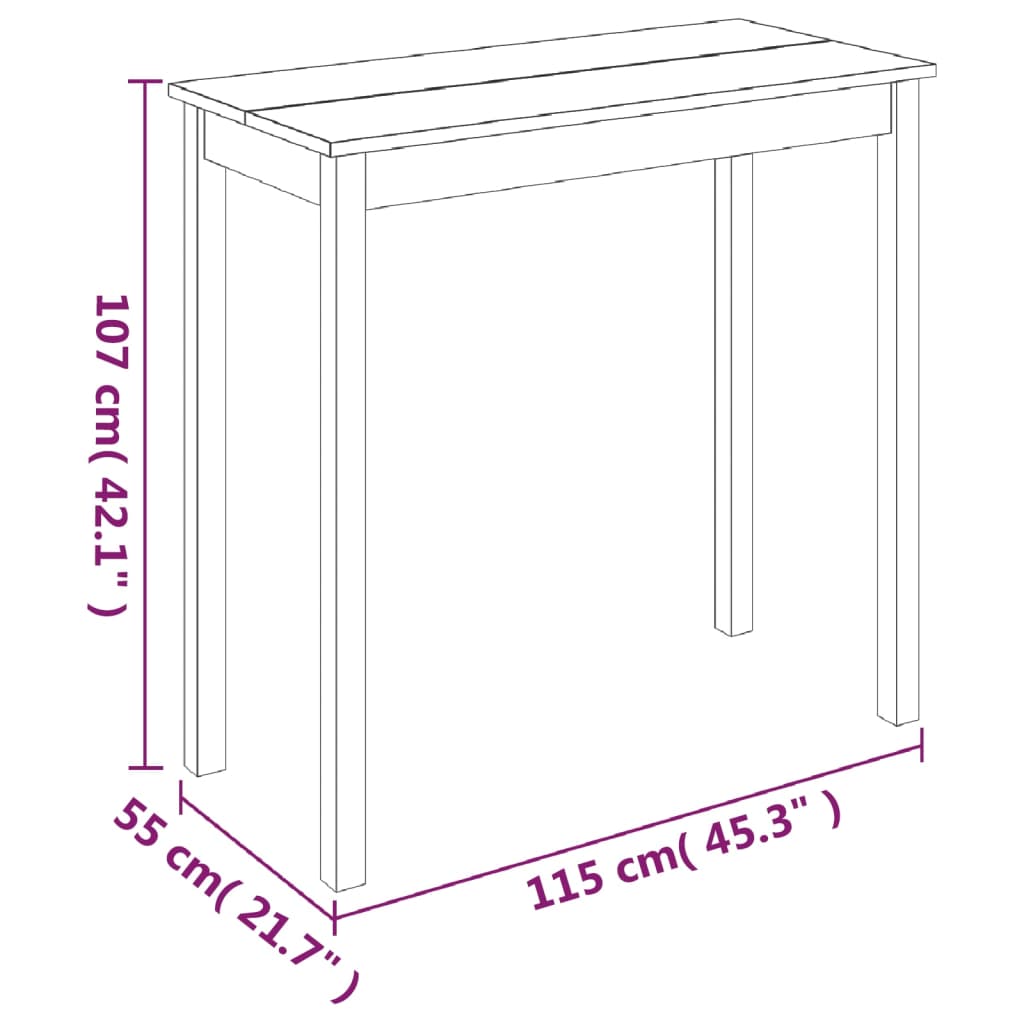 8718475845683_g_en_hd_4 vidaXL Bar Table MDF Black 115x55x107 cm - Image 6