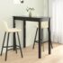 vidaXL Bar Table MDF Black 115x55x107 cm