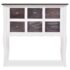 vidaXL Console Cabinet 6 Drawers Brown and White Wood - Image 4