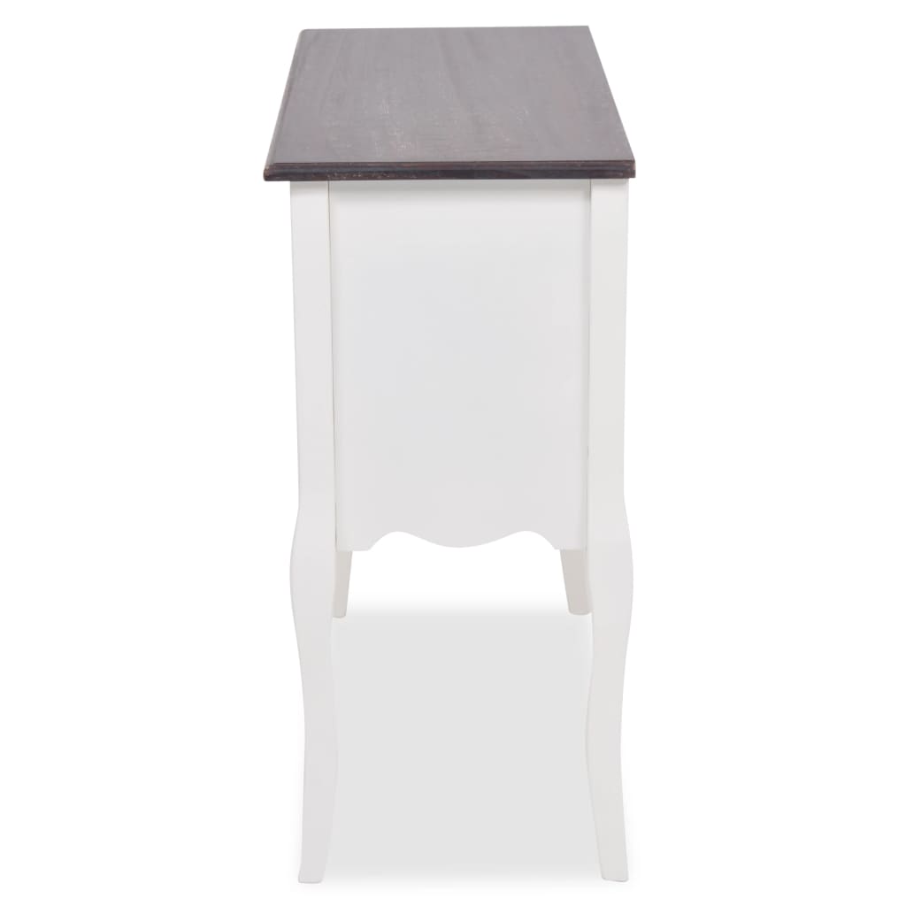 8718475846642_g_en_hd_3 vidaXL Console Cabinet 6 Drawers Brown and White Wood - Image 6