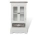 vidaXL Cabinet 2 Doors 1 Drawer White Wood - Image 2
