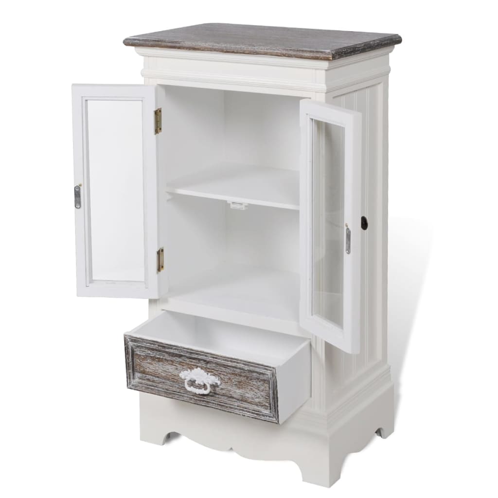 8718475846659_g_en_hd_2 vidaXL Cabinet 2 Doors 1 Drawer White Wood - Image 5