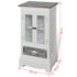 vidaXL Cabinet 2 Doors 1 Drawer White Wood - Image 9