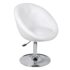 vidaXL Bar Stool White Faux Leather - Image 2