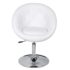 vidaXL Bar Stool White Faux Leather - Image 3
