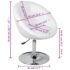 vidaXL Bar Stool White Faux Leather - Image 6