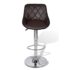 vidaXL Bar Stools 2 pcs Brown Faux Leather - Image 4