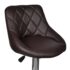 vidaXL Bar Stools 2 pcs Brown Faux Leather - Image 6