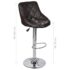 vidaXL Bar Stools 2 pcs Brown Faux Leather - Image 8