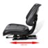 vidaXL Tractor Seat with Backrest Black - Image 5